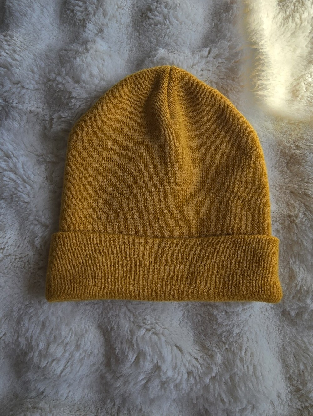 H&M Mustard Yellow Knit Beanie